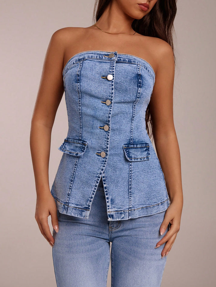 Top SHEIN, albastru