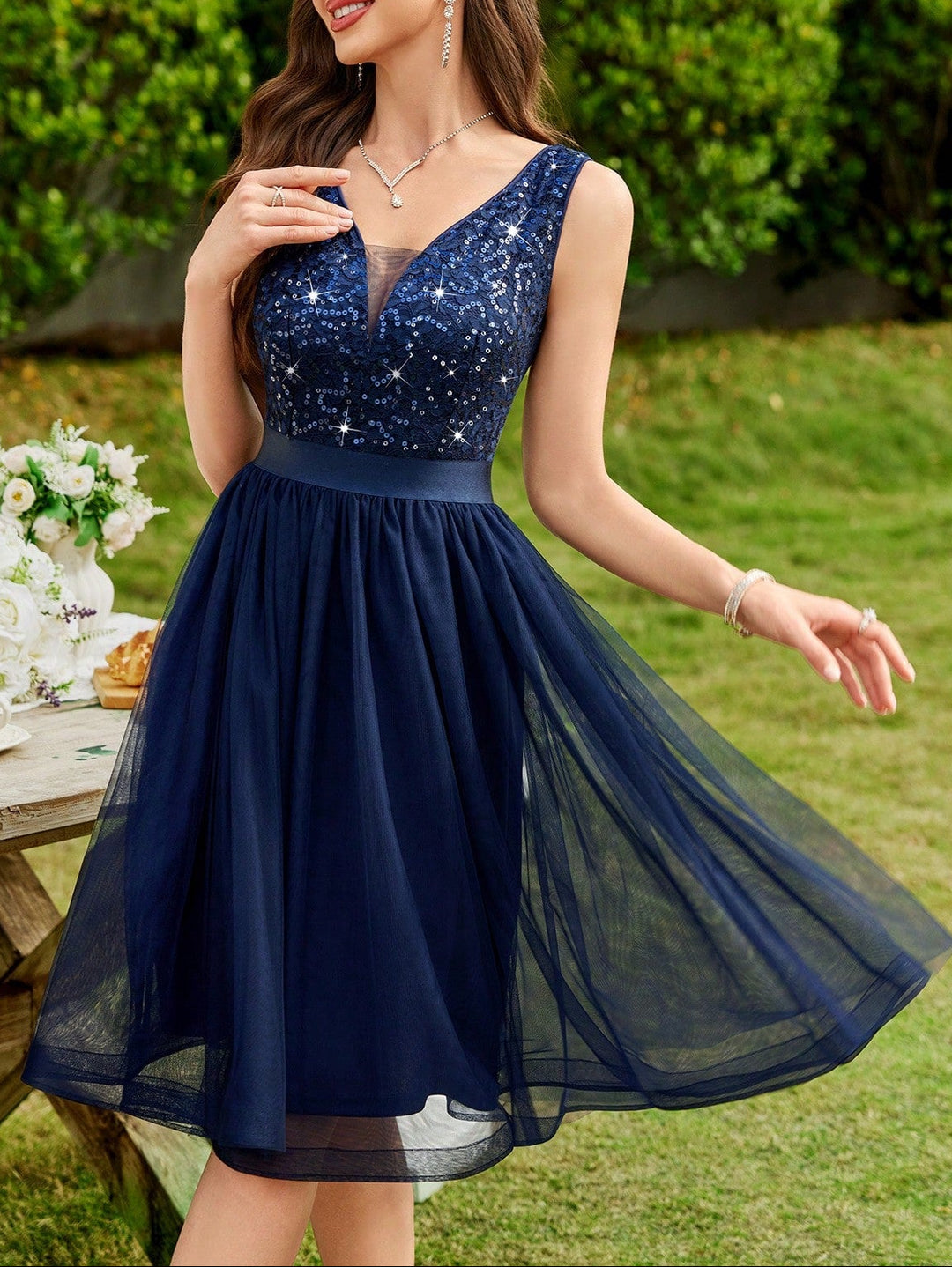 Rochie mini SHEIN, albastru