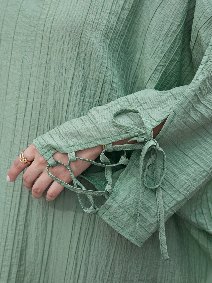 Set caftan și jalabiya SHEIN, verde