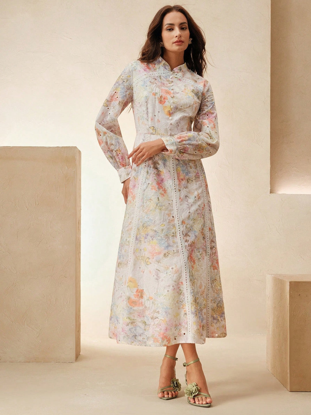 Rochie maxi SHEIN, mix culori