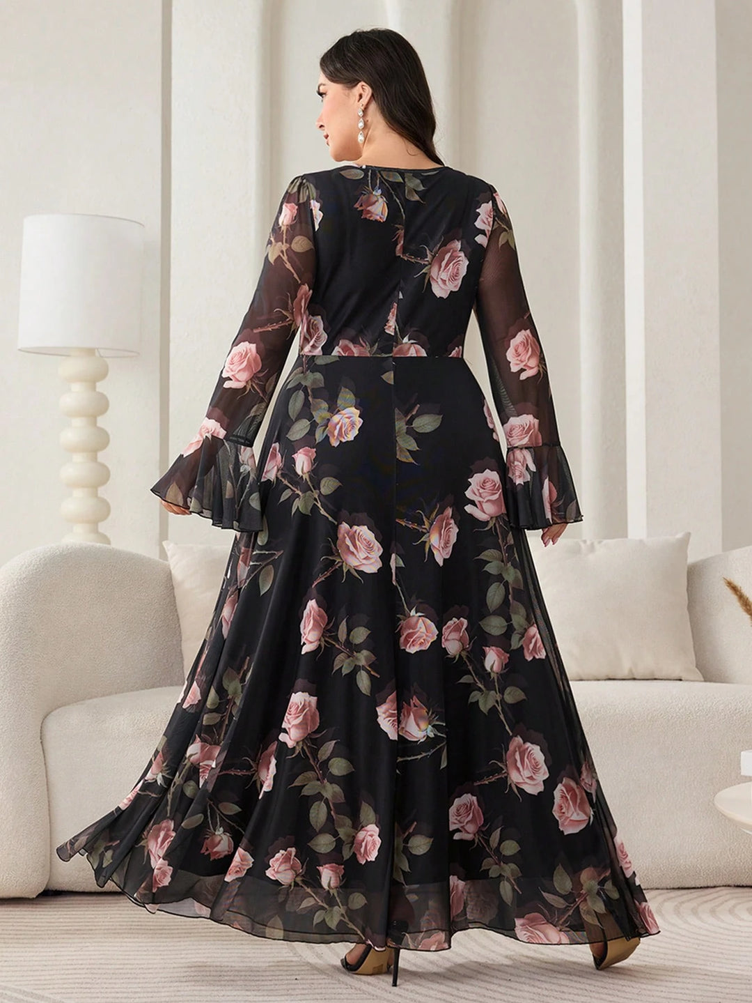 Rochie maxi SHEIN, mix culori