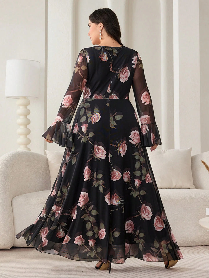 Rochie maxi SHEIN, mix culori