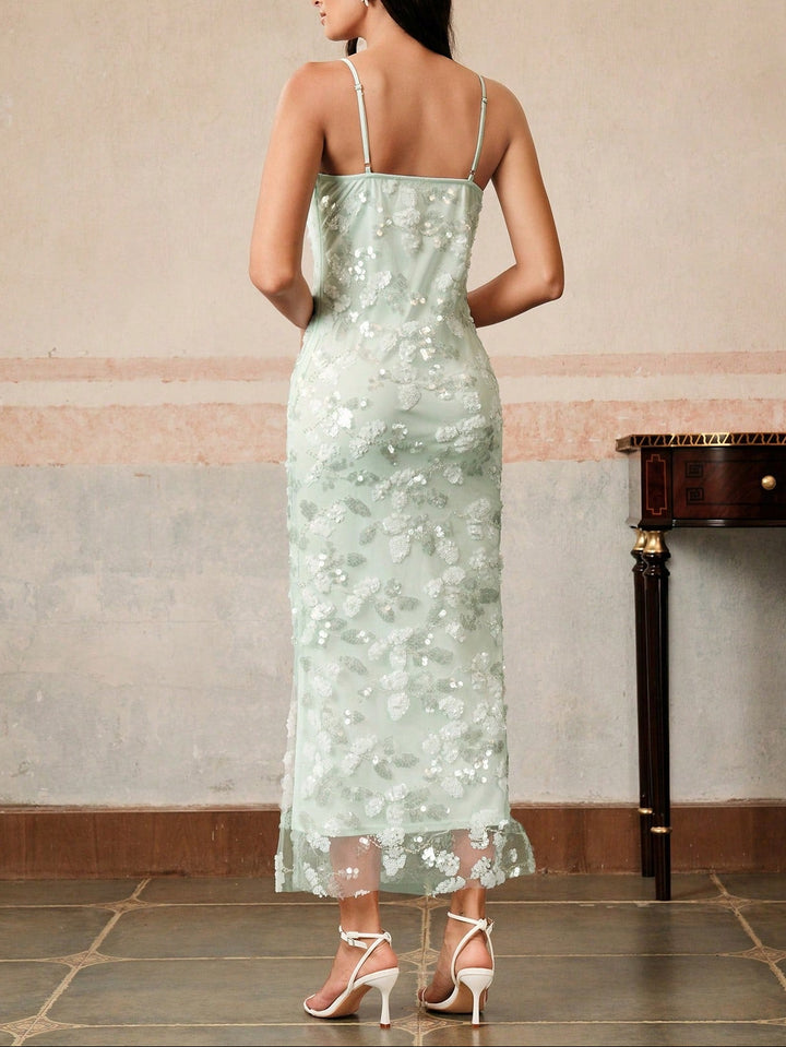 Rochie maxi SHEIN, verde
