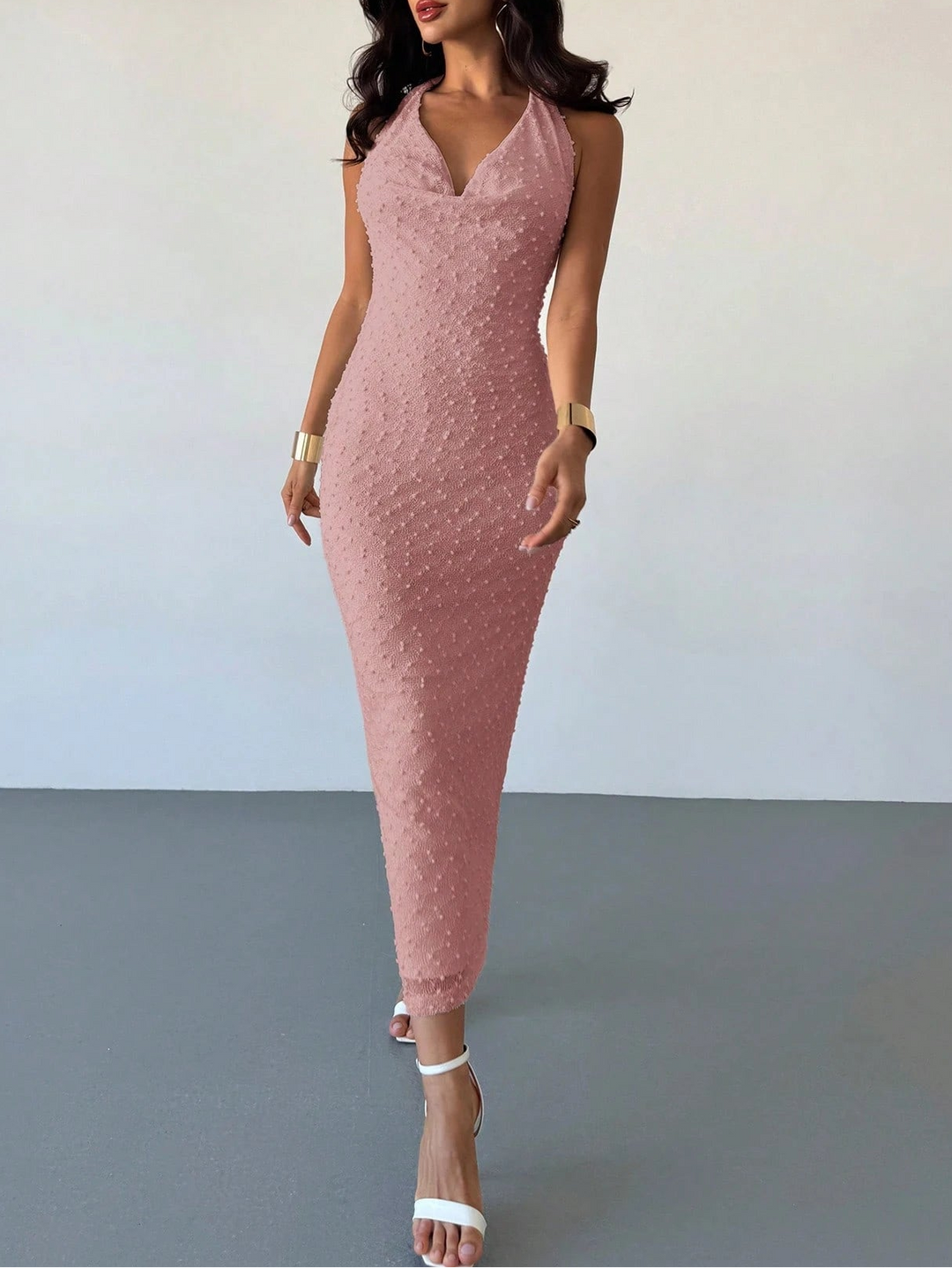 Rochie maxi SHEIN, roz