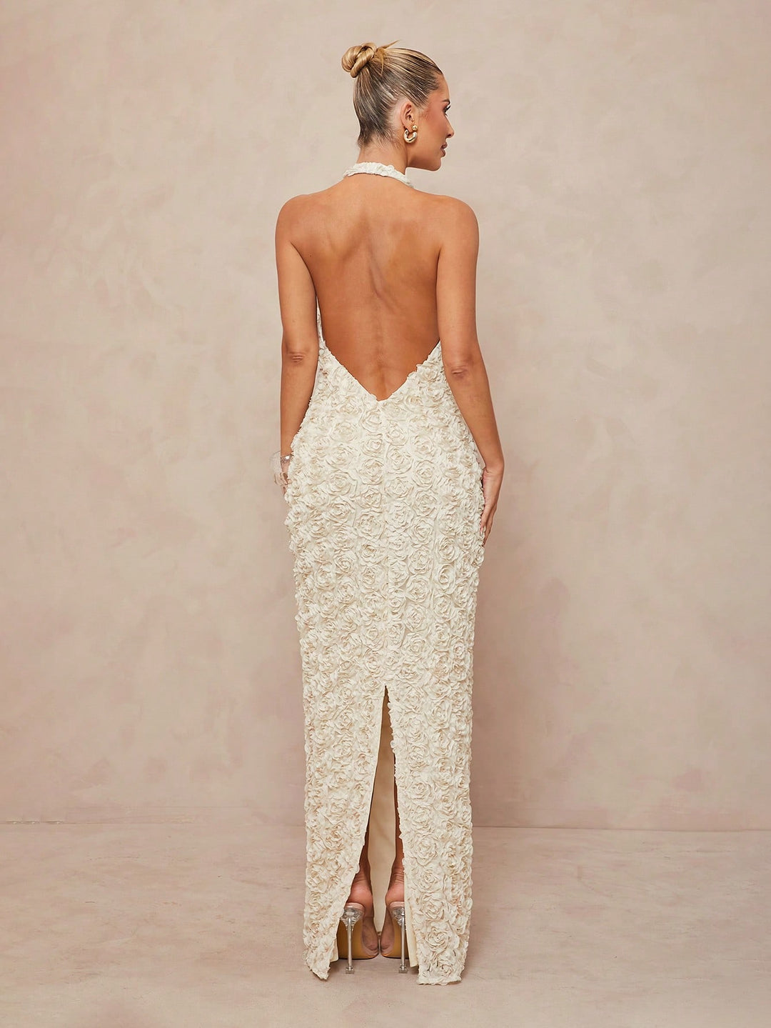 Rochie maxi SHEIN, bej