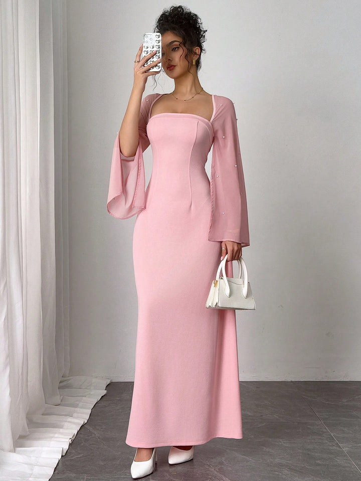 Rochie maxi SHEIN, roz