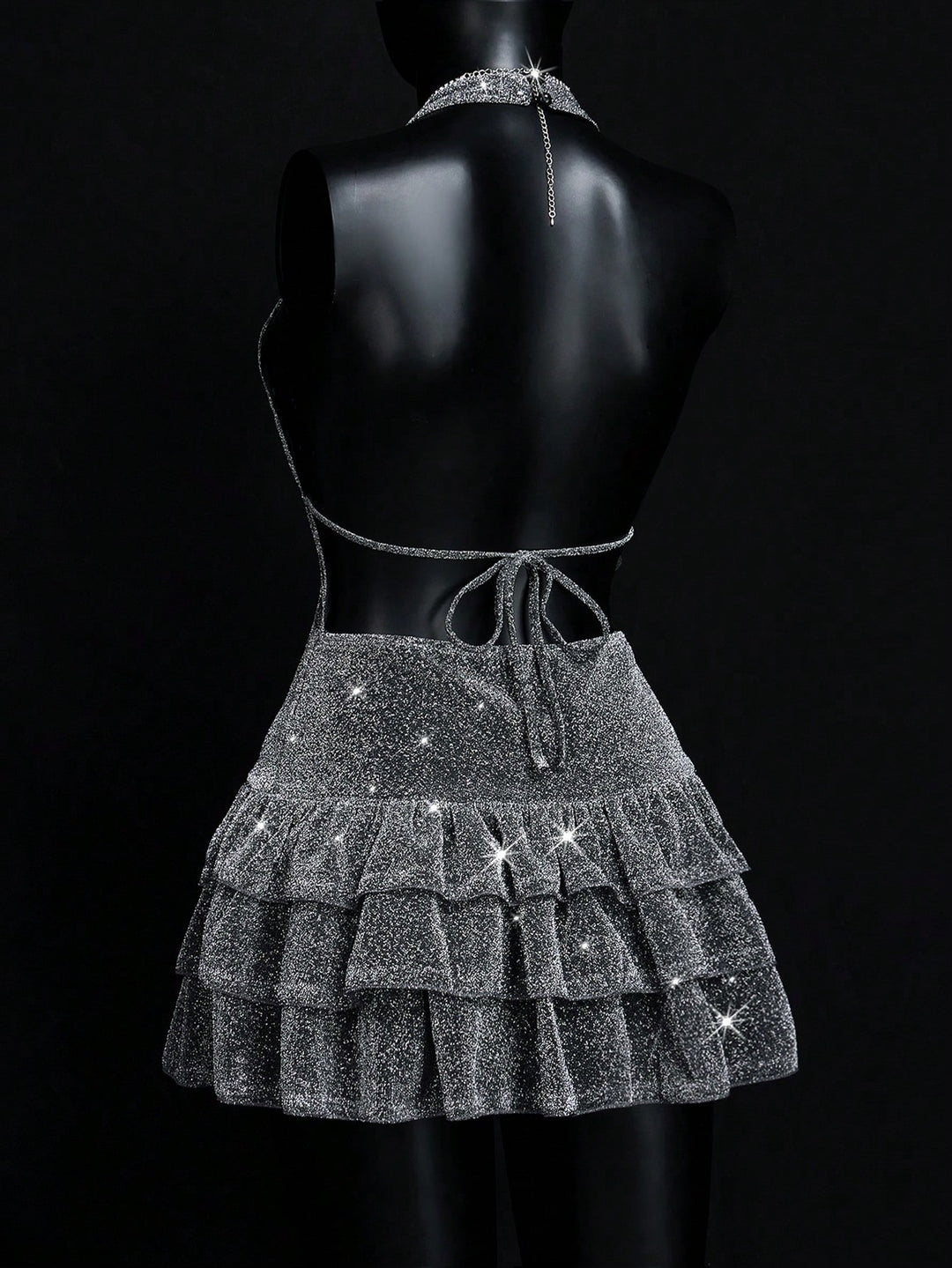 Rochie mini SHEIN, argintiu