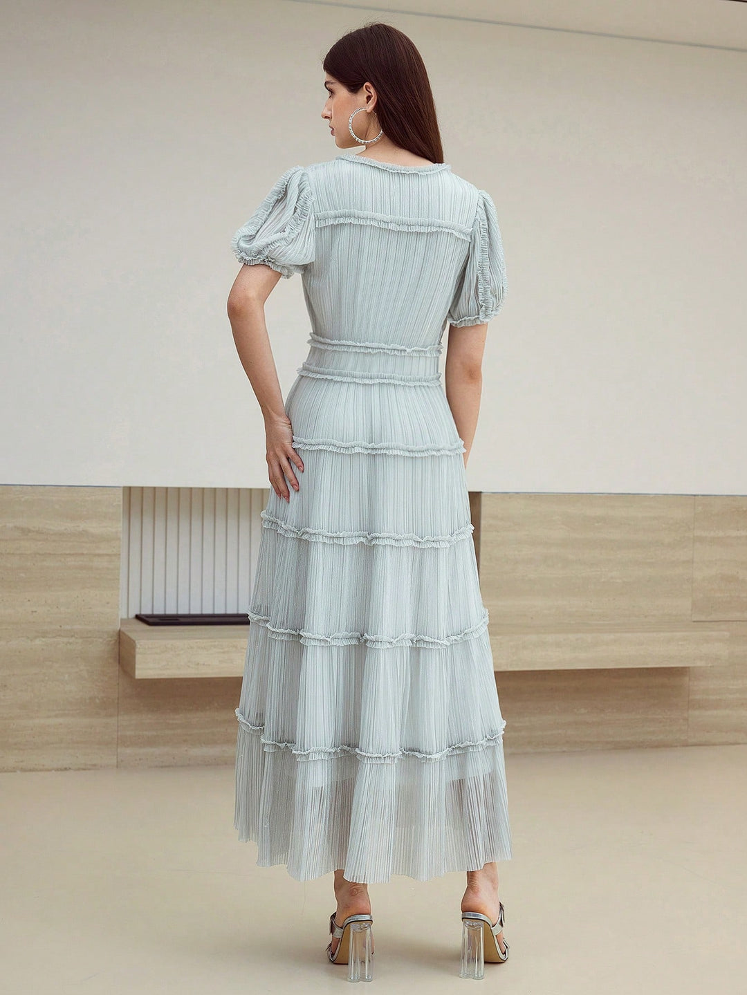Rochie midi SHEIN, gri