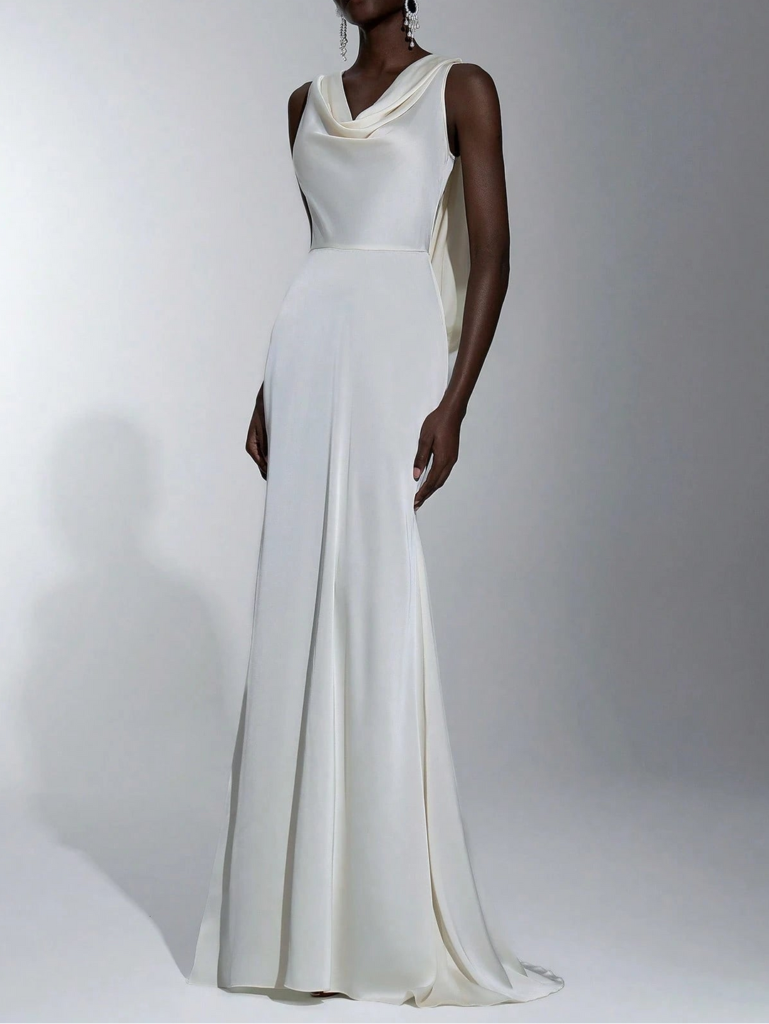 Rochie maxi SHEIN, crem