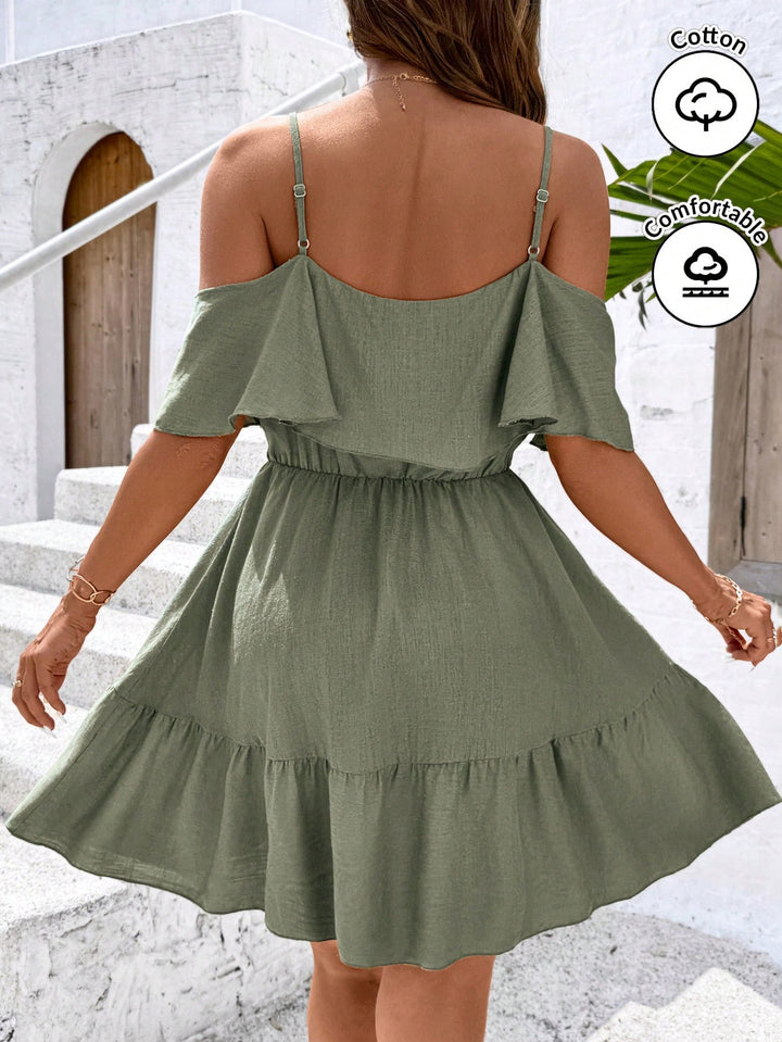 Rochie mini SHEIN, verde