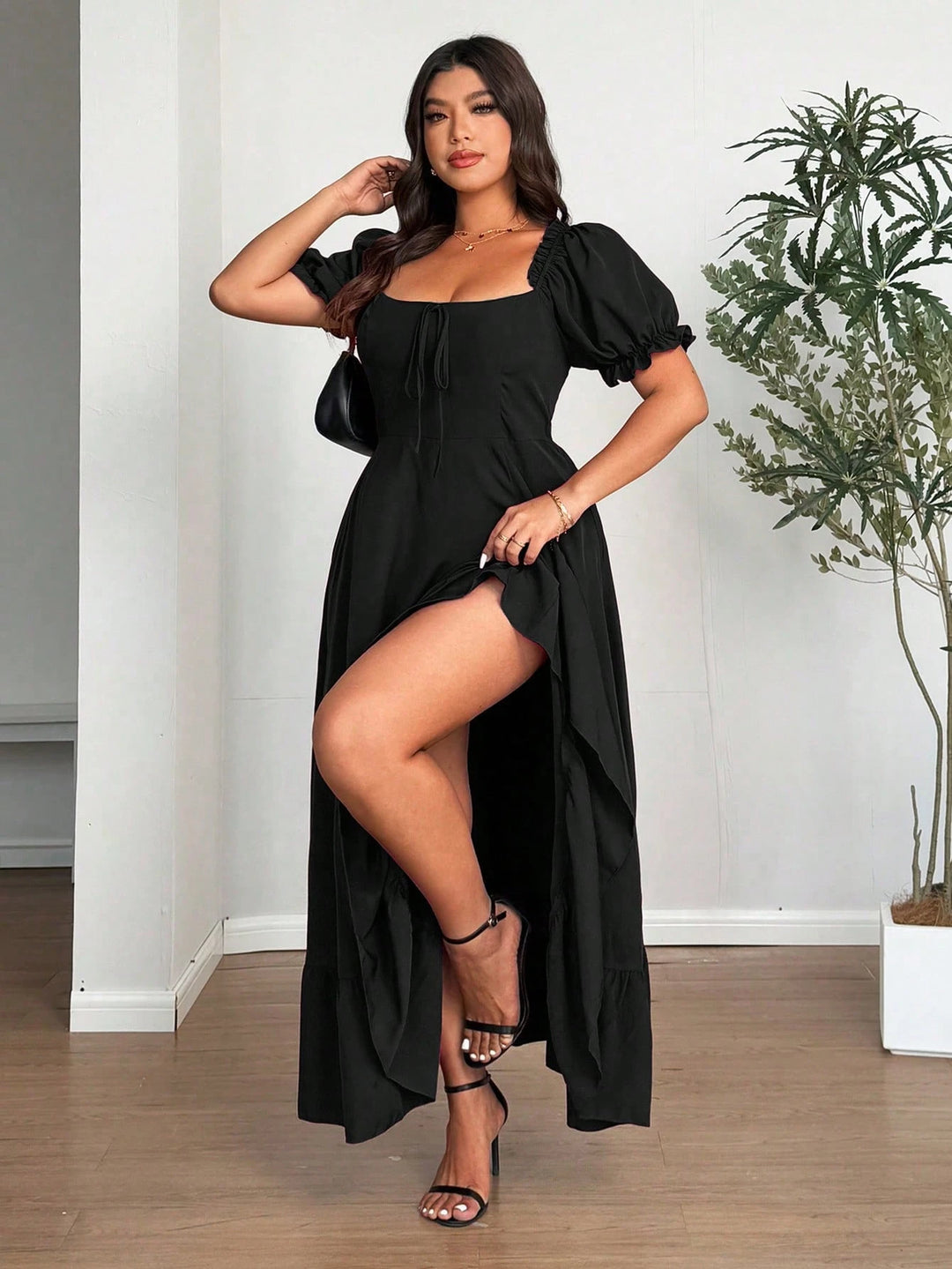 Rochie maxi SHEIN, negru