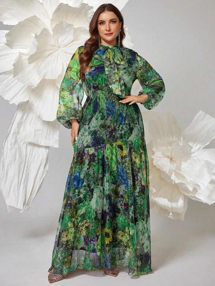 Rochie maxi SHEIN, mix culori