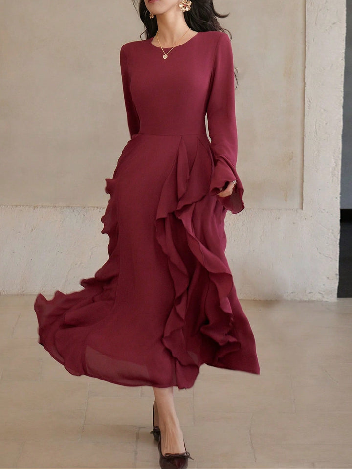 Rochie maxi SHEIN, vișiniu
