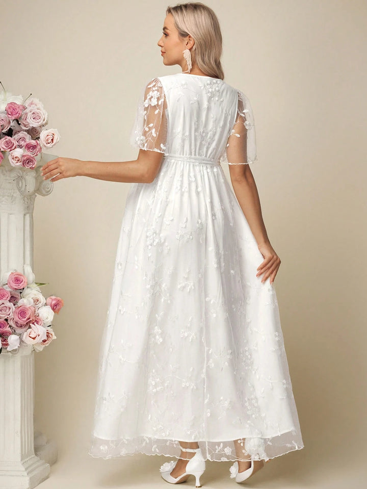 Rochie de ocazie și bridal SHEIN, alb