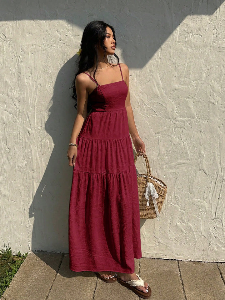 Rochie maxi SHEIN, vișiniu