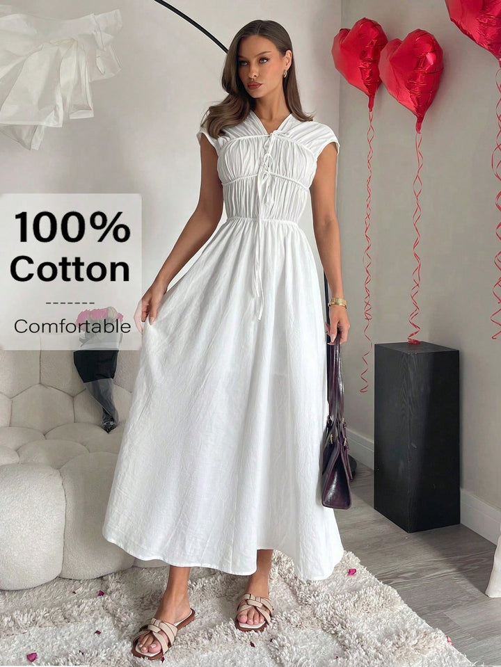 Rochie maxi SHEIN, alb