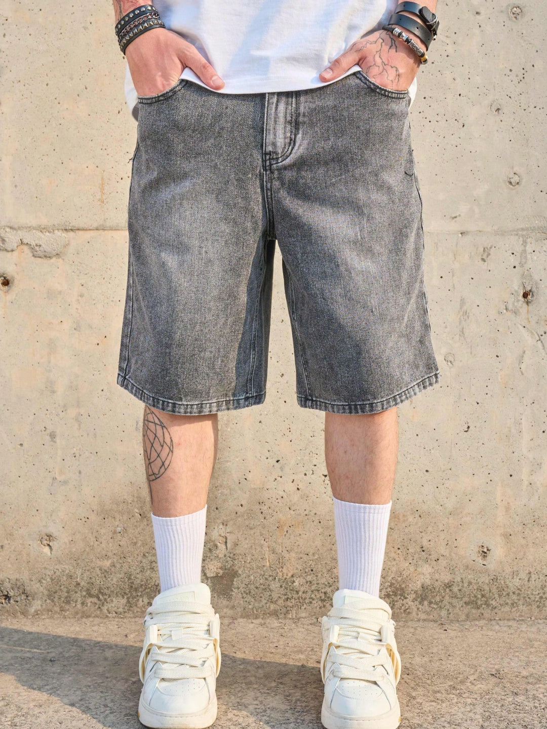 Pantaloni scurți SHEIN, gri