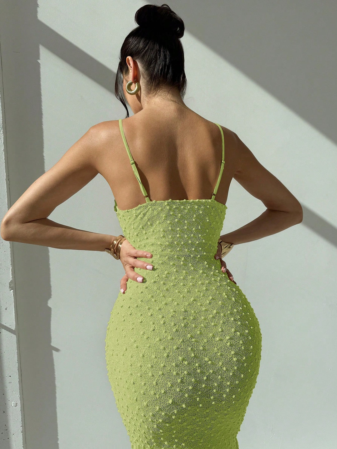 Rochie midi SHEIN, verde