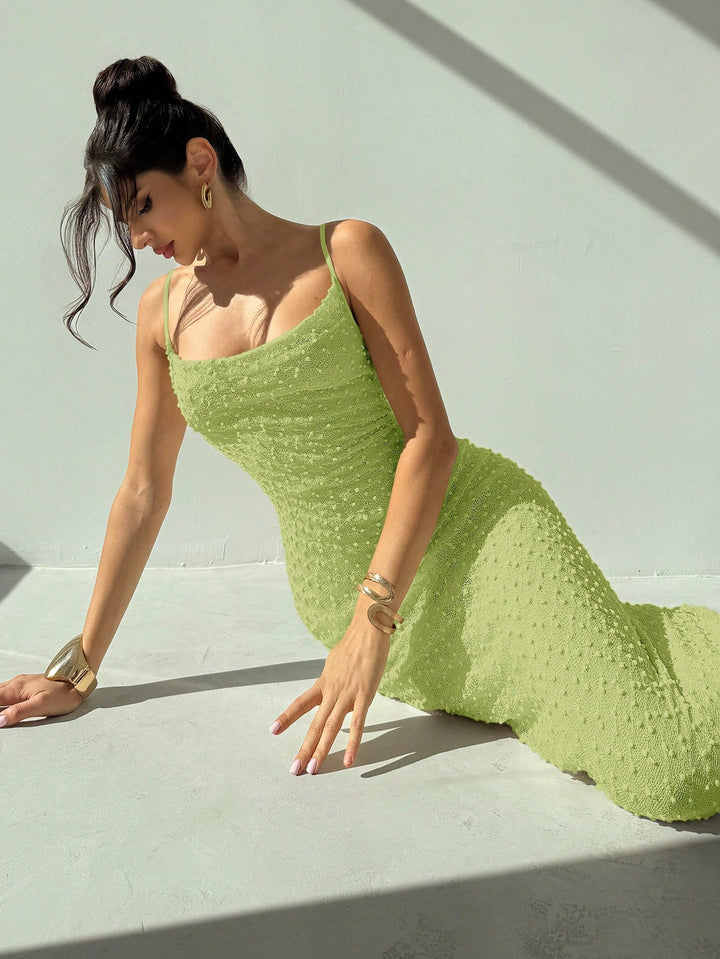 Rochie midi SHEIN, verde