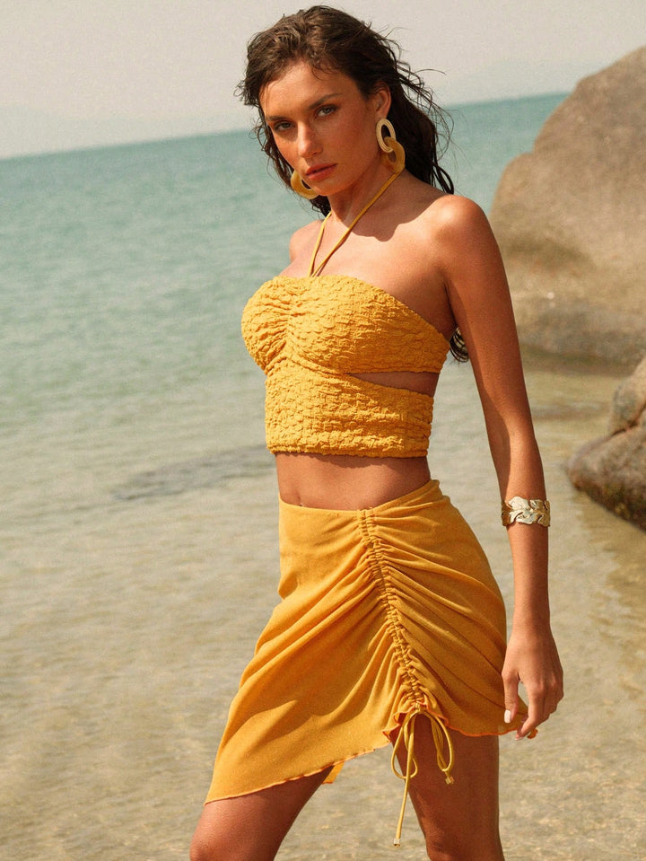 Costum de baie SHEIN, auriu