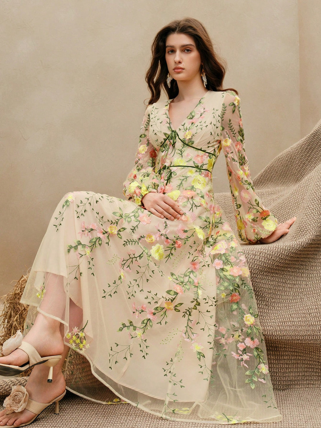 Rochie maxi SHEIN, galben