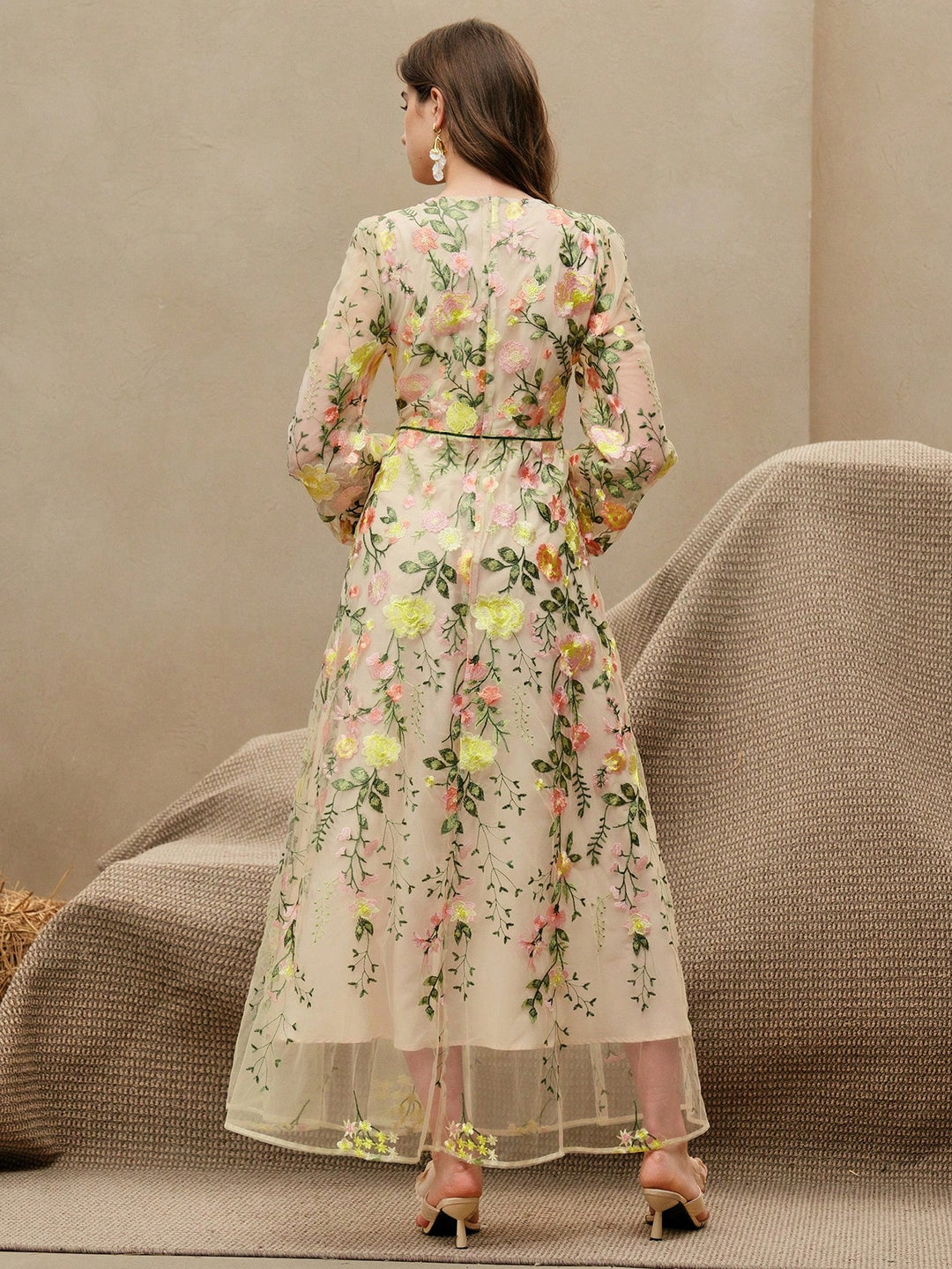 Rochie maxi SHEIN, galben