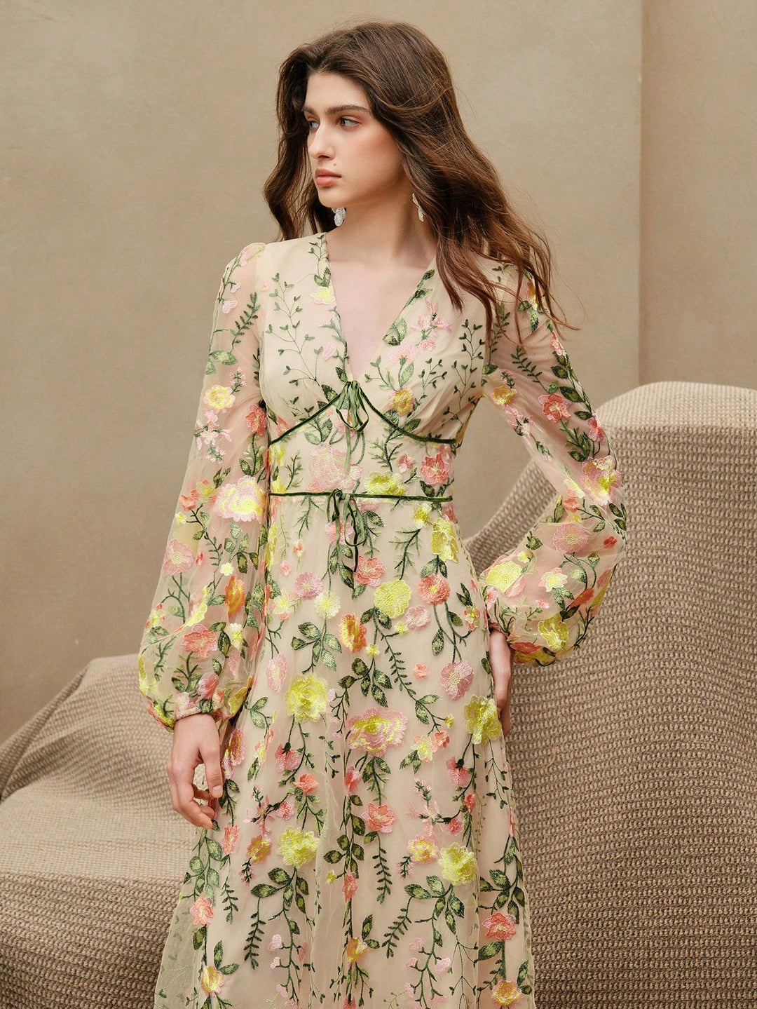 Rochie maxi SHEIN, galben