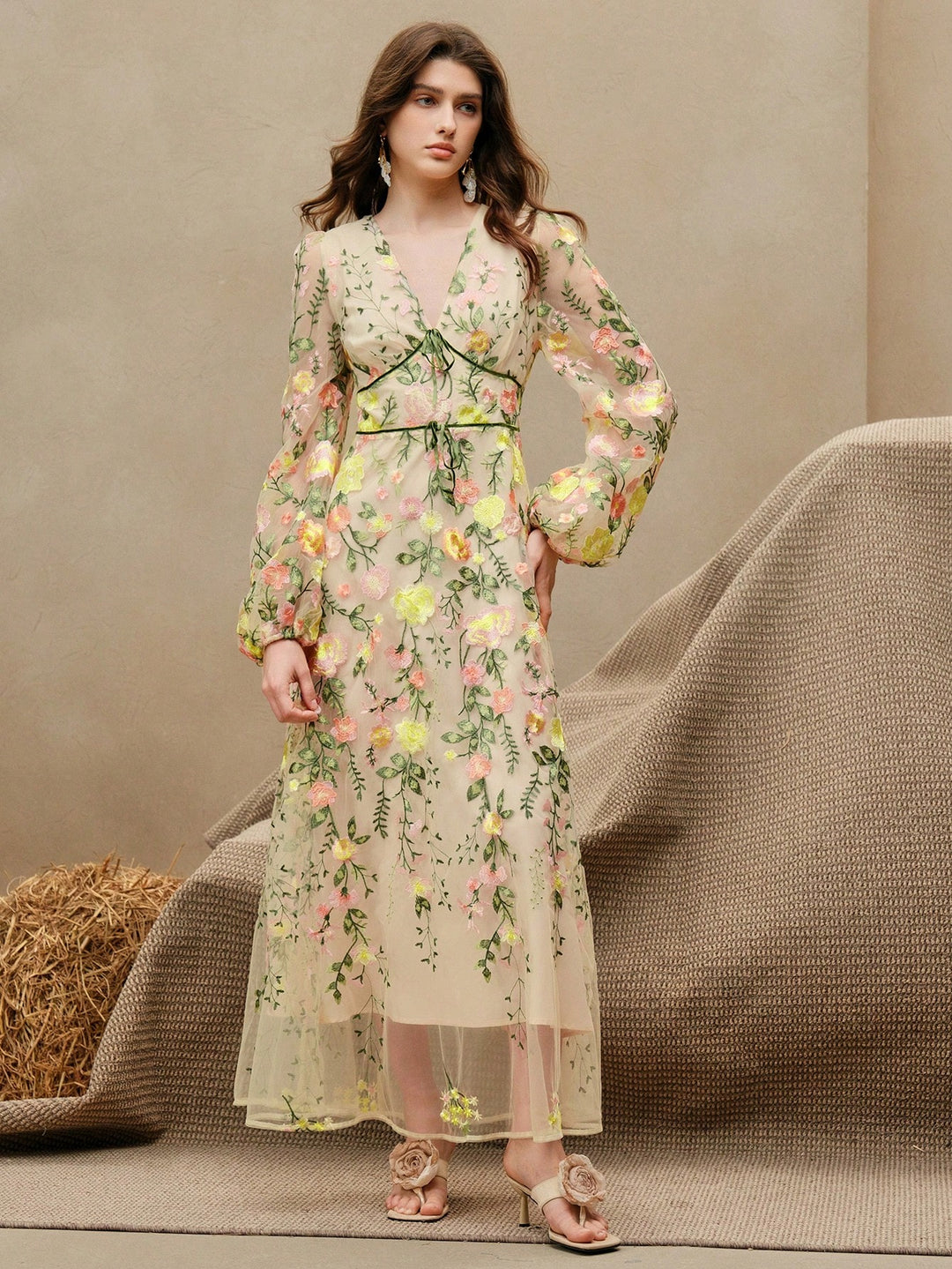 Rochie maxi SHEIN, galben