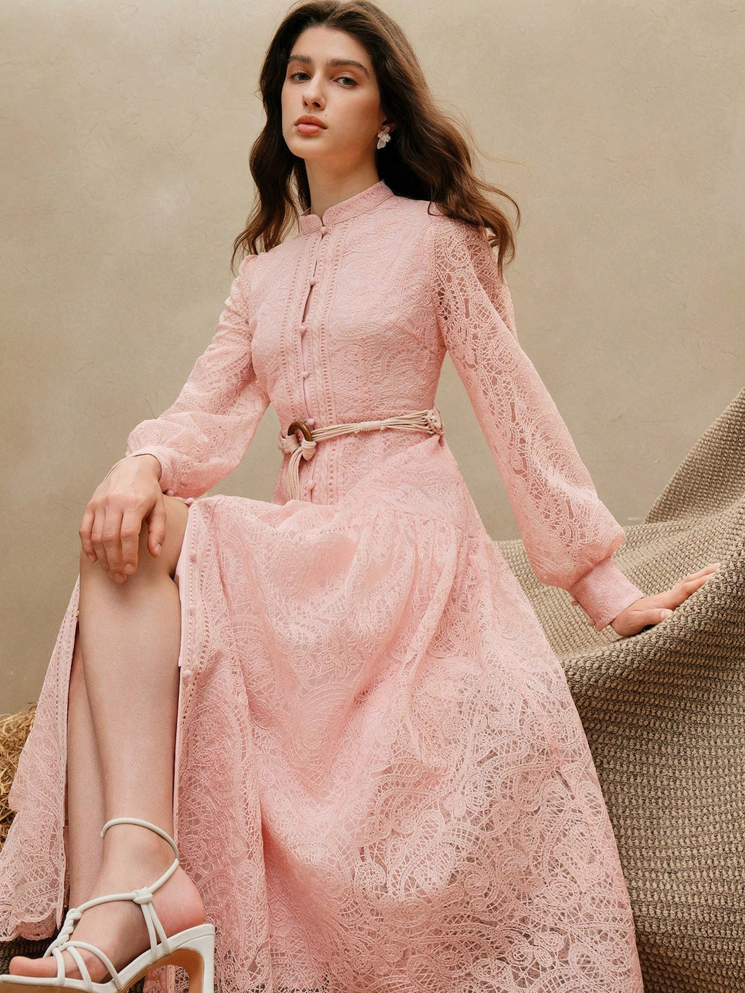 Rochie maxi SHEIN, roz