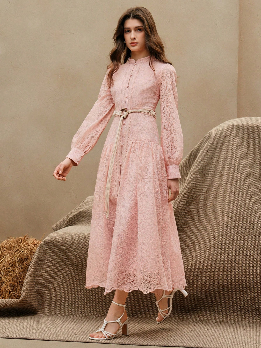 Rochie maxi SHEIN, roz