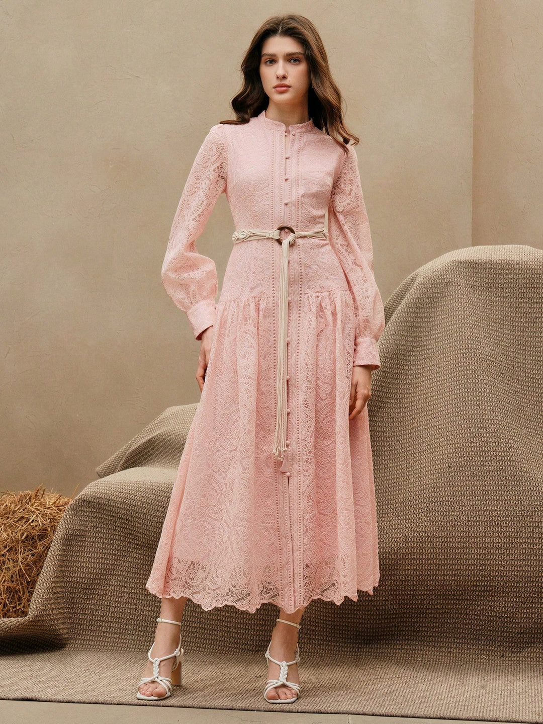 Rochie maxi SHEIN, roz