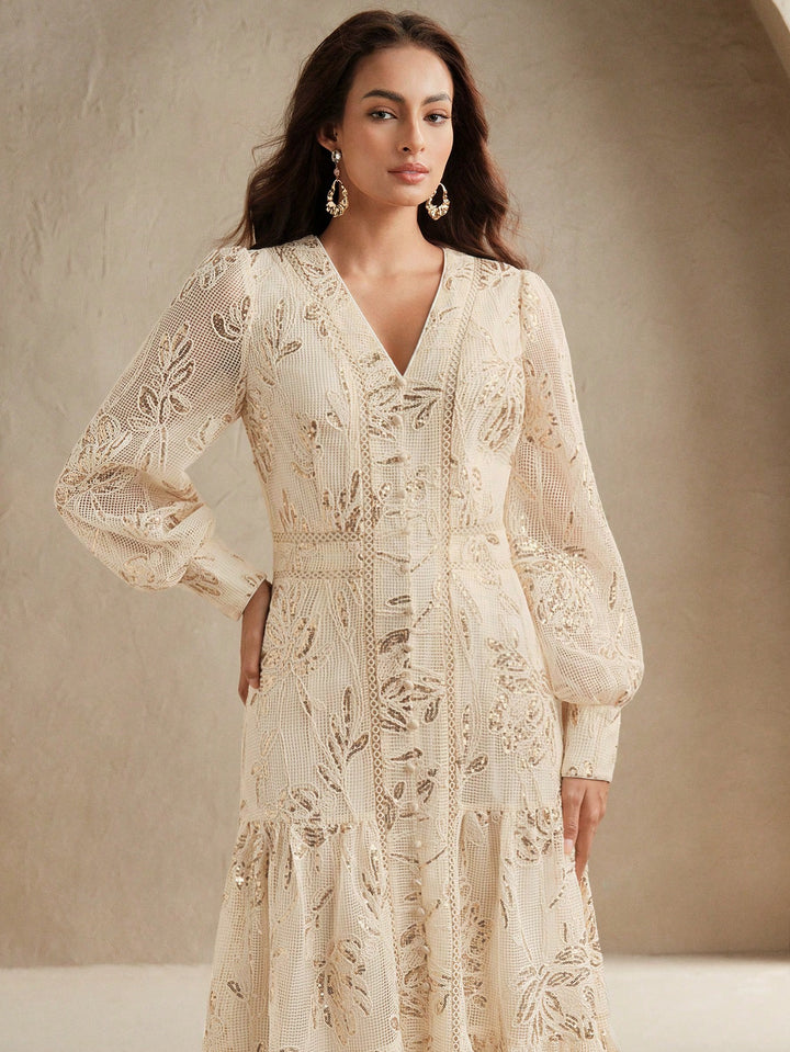Rochie maxi SHEIN, portocaliu
