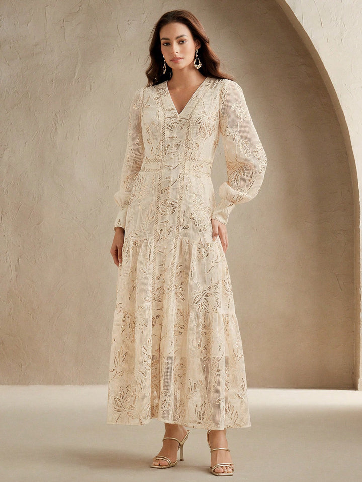Rochie maxi SHEIN, portocaliu