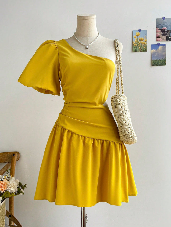 Rochie scurtă SHEIN, galben
