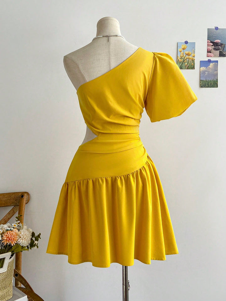 Rochie scurtă SHEIN, galben
