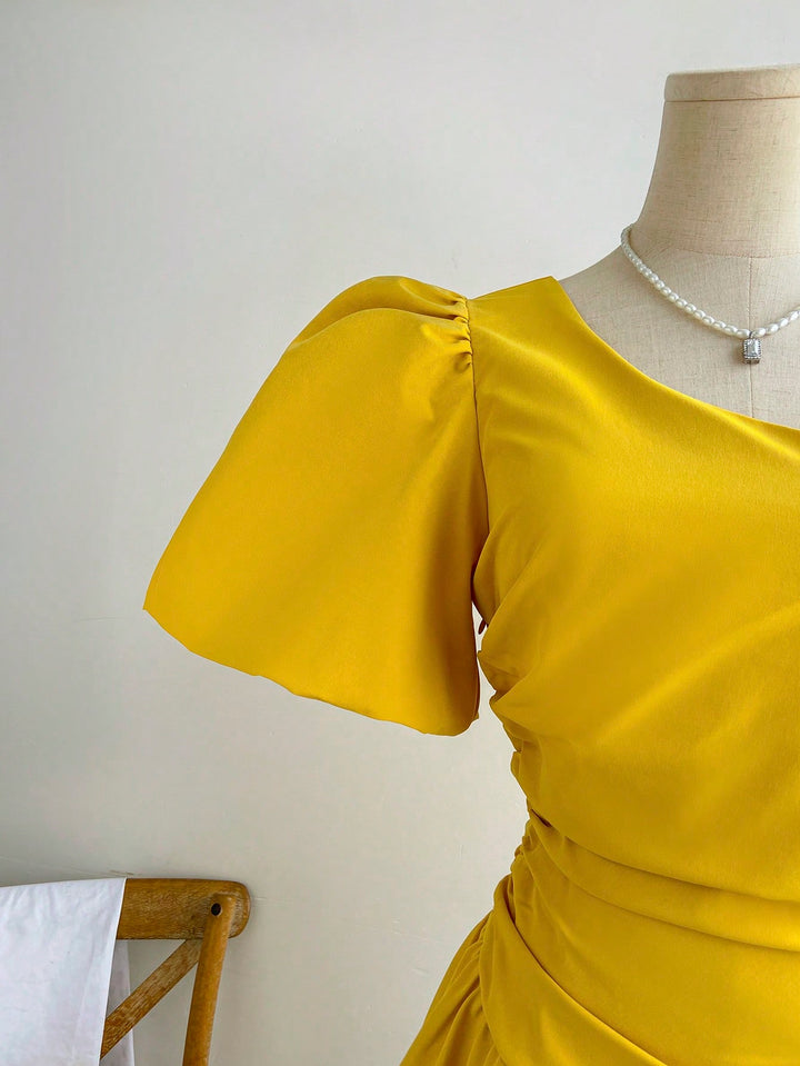 Rochie scurtă SHEIN, galben