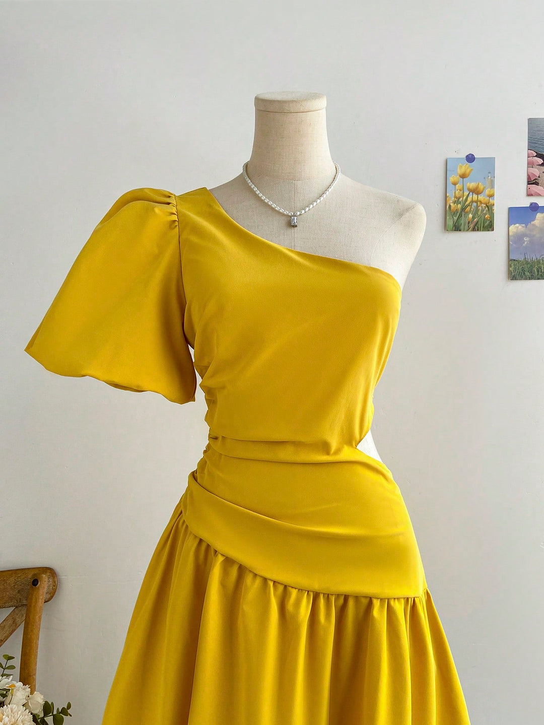 Rochie scurtă SHEIN, galben