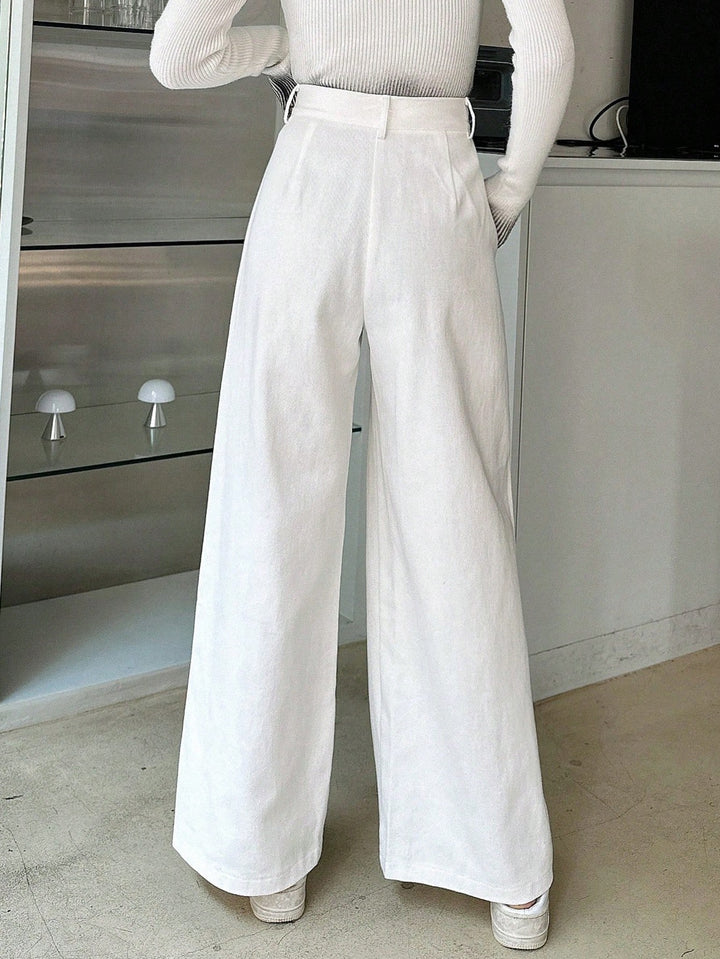 Pantaloni SHEIN, alb