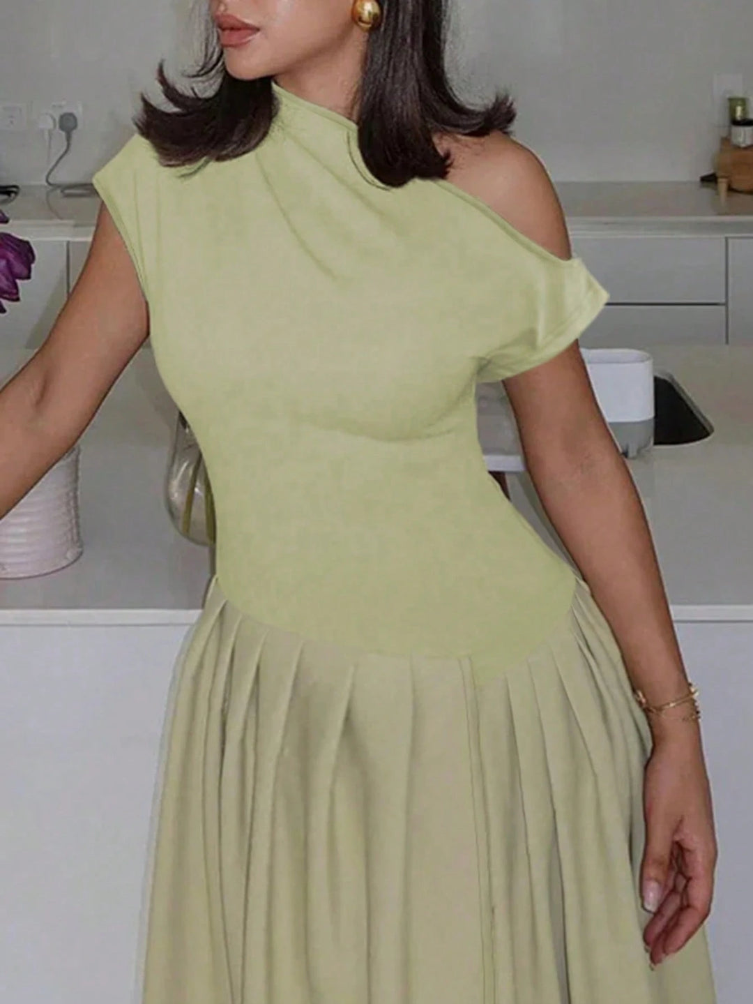 Rochie maxi SHEIN, verde
