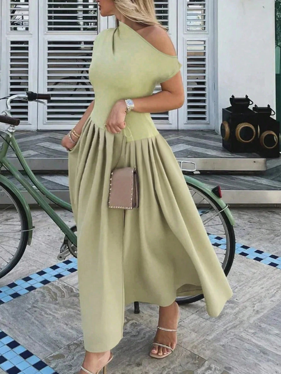 Rochie maxi SHEIN, verde