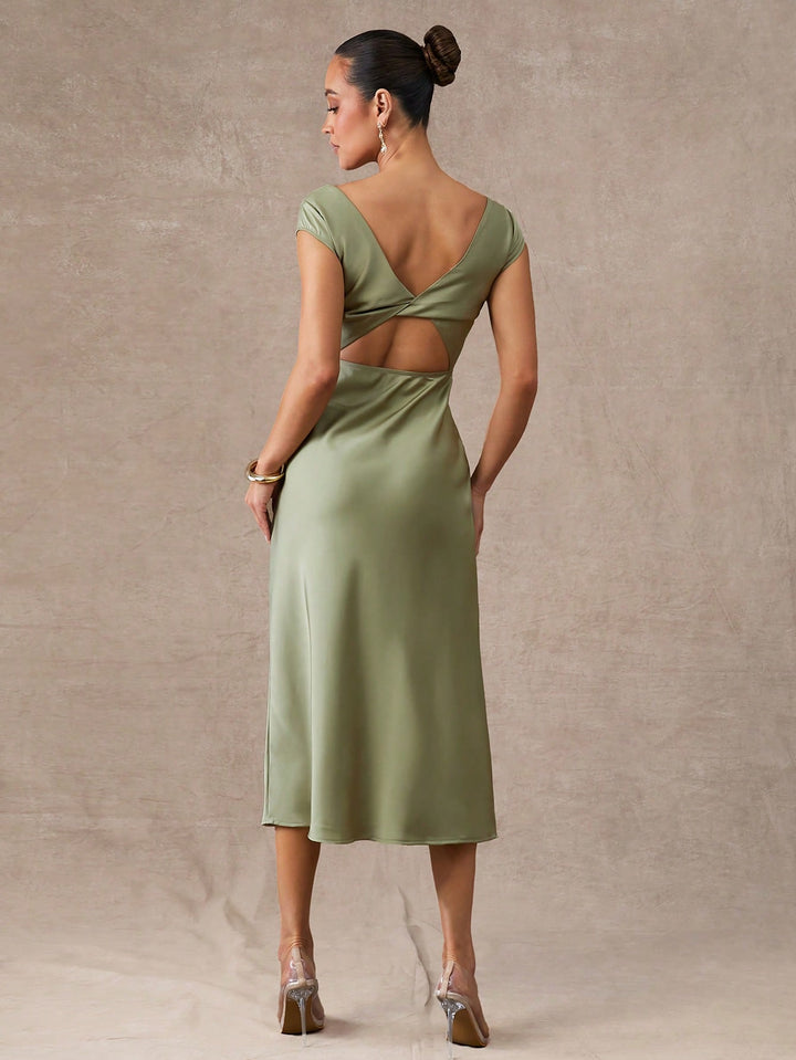Rochie midi SHEIN, verde
