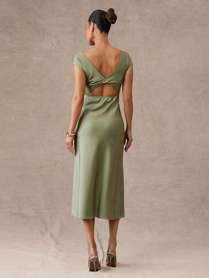 Rochie midi SHEIN, verde