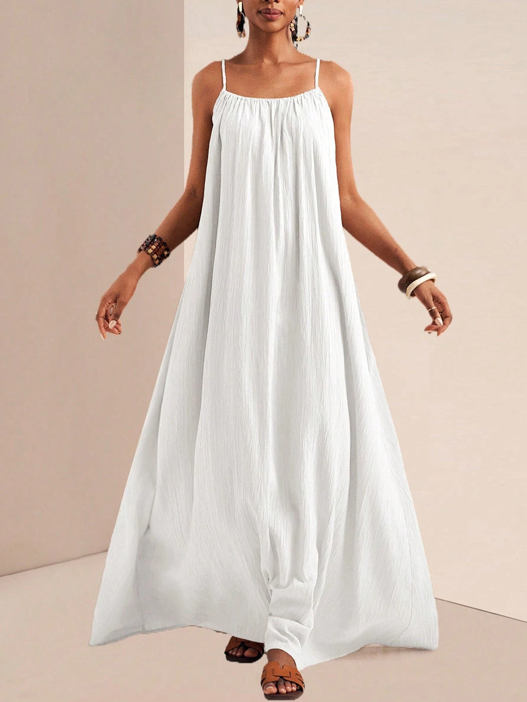 Rochie maxi SHEIN, alb