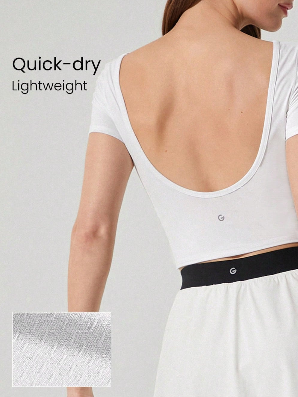 Top sport SHEIN, alb