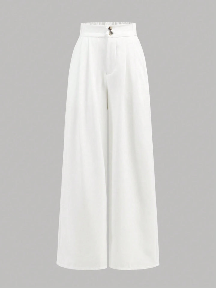Pantaloni Shein, alb