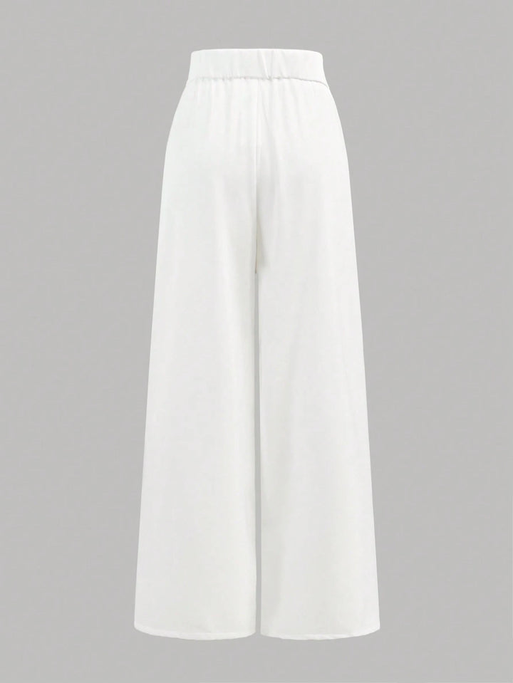 Pantaloni Shein, alb
