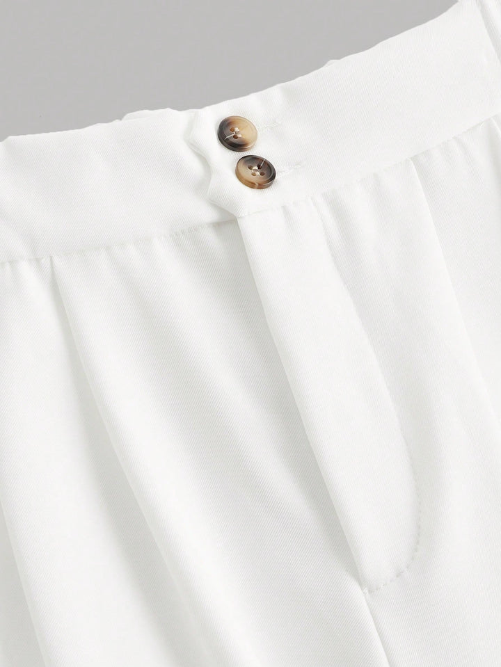Pantaloni Shein, alb