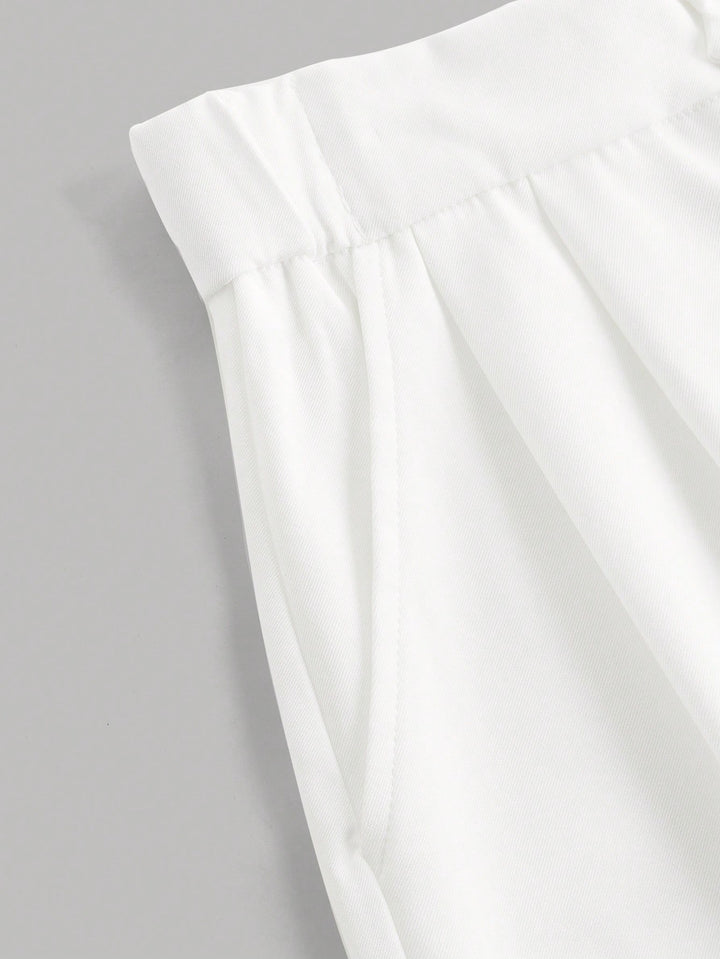 Pantaloni Shein, alb
