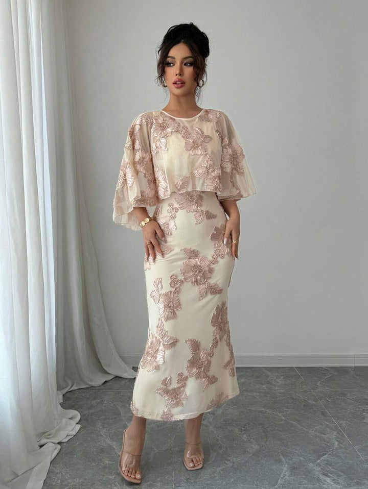 Rochie maxi SHEIN, bej