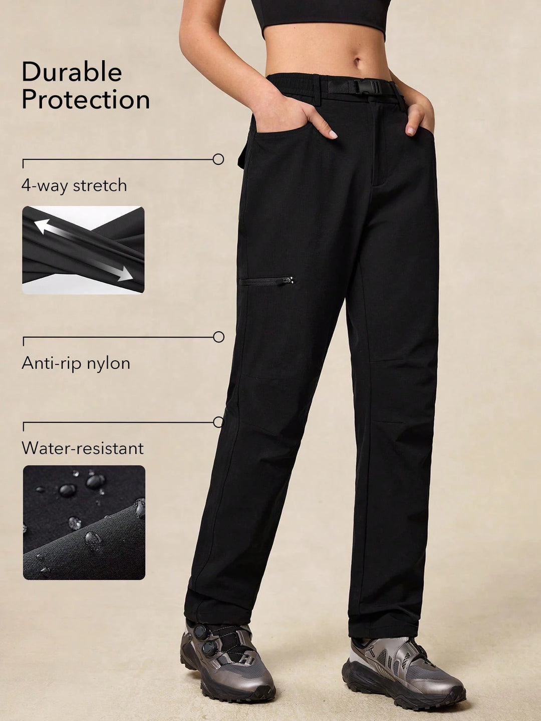 Pantaloni SHEIN, negru